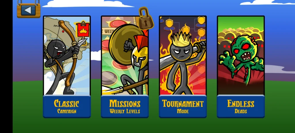 Different modes of stick war